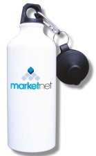 (image for) MarketNet Services Water Bottle - White