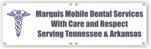 (image for) Marquis Mobile Dental Services 3\' X 10\' Banner