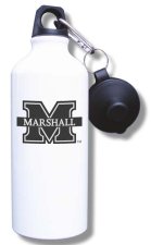 (image for) Marshall University Water Bottle - White