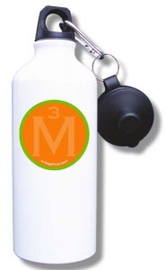 (image for) Mass Media Marketing Water Bottle - White