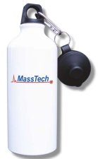 (image for) MassTech, Inc. Water Bottle - White