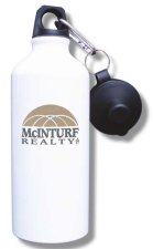 (image for) McInturf Realty Water Bottle - White