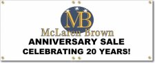 (image for) McLaren Brown Banner Logo Center