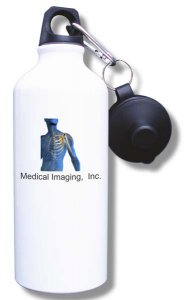 (image for) Medical Imaging, Inc Water Bottle - White