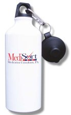 (image for) MediSort Medication Consultants, PA Water Bottle - White