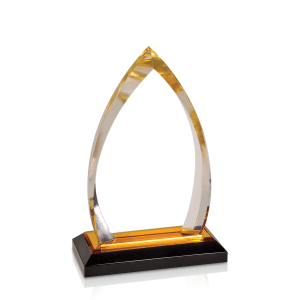 (image for) Gold Oval Impress Acrylic Award - Medium