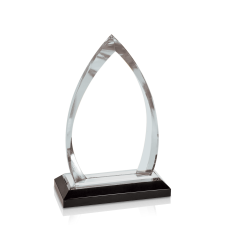 (image for) Silver Oval Impress Acrylic Award - Medium