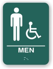 (image for) HT200 - Hawthorn Men's Restroom Sign