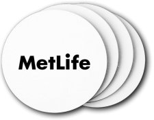 (image for) MetLife Coasters (5 Pack) Logo B