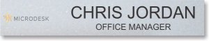 (image for) Microdesk Nameplate