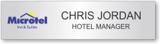 (image for) Microtel Inn & Suites Silver Name Plate