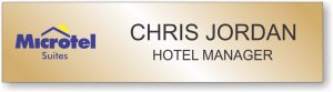 (image for) Microtel Suites Gold Name Plate