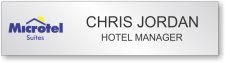 (image for) Microtel Suites Silver Name Plate