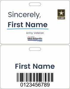 (image for) Albertsons Mid-Atlantic Sincerely Veteran Hourly Associate Badge (Classic ID Style)