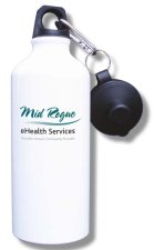 (image for) Mid Rogue eHealth Services Water Bottle - White