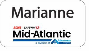 (image for) Albertsons Mid-Atlantic White Badge