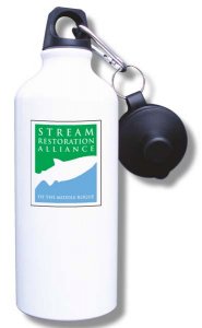 (image for) Middle Rogue Watershed Council Water Bottle - White