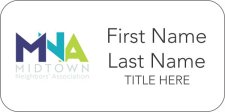(image for) Midtown Neighbors' Association Standard White Badge