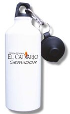 (image for) Mision Cristiana El Calvario Servidor Water Bottle - White