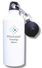 (image for) Mississippi Technology Alliance Water Bottle - White