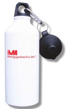 (image for) Mortgage America Water Bottle - White