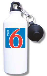 (image for) Motel 6 Water Bottle - White