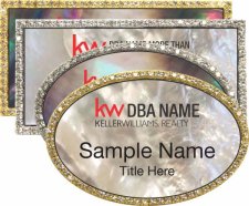 (image for) Mother of Pearl Bling Name Badges