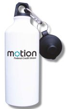 (image for) Motion Federal Credit Union Water Bottle - White