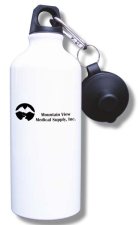 (image for) Mountain View Medical Supply, Inc. Water Bottle - White