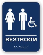 (image for) MT220 - Microtel Unisex Restroom Sign