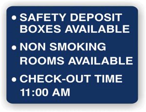 (image for) MT600 - Microtel Reception Information (Front Desk Information)