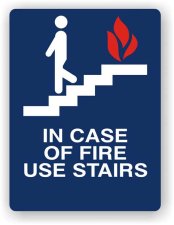 (image for) MT700 - Microtel In Case of Fire Sign