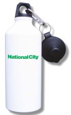 (image for) National City Corporation Water Bottle - White
