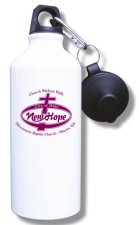 (image for) New Hope Missionary Baptist Church Water Bottle - White