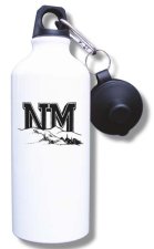 (image for) New Milford High School Water Bottle - White