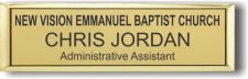 (image for) New Vision Emmanuel Baptist Church Small Executive Gold Badge