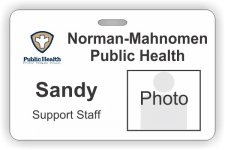 (image for) Norman-Mahnomen Public Health Double Sided Photo ID Badge