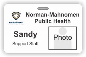 (image for) Norman-Mahnomen Public Health Double Sided Photo ID Badge