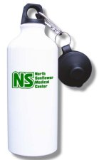 (image for) North Sunflower Medical Clinic Water Bottle - White