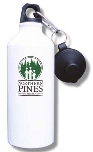 (image for) Northern Pines Mental Health Water Bottle - White