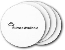 (image for) Nurses Available Coasters (5 Pack)