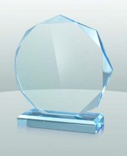 (image for) Blue Acrylic Octagon Award - Small