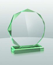 (image for) Jade Acrylic Octagon Award - Small