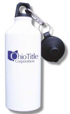(image for) Ohio Title Corporation Water Bottle - White