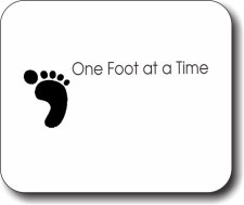 (image for) One Foot at a Time Mousepad