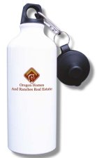 (image for) Oregon Homes & Ranches Water Bottle - White