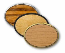 (image for) Custom Oval Executive Wood Badge