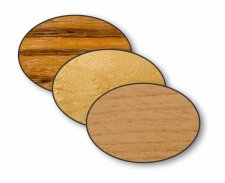 (image for) Custom Oval Wood Name Badge