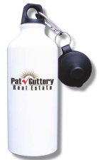 (image for) Pat Guttery Real Estate Water Bottle - White