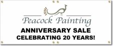 (image for) Peacock Painting Banner Logo Center